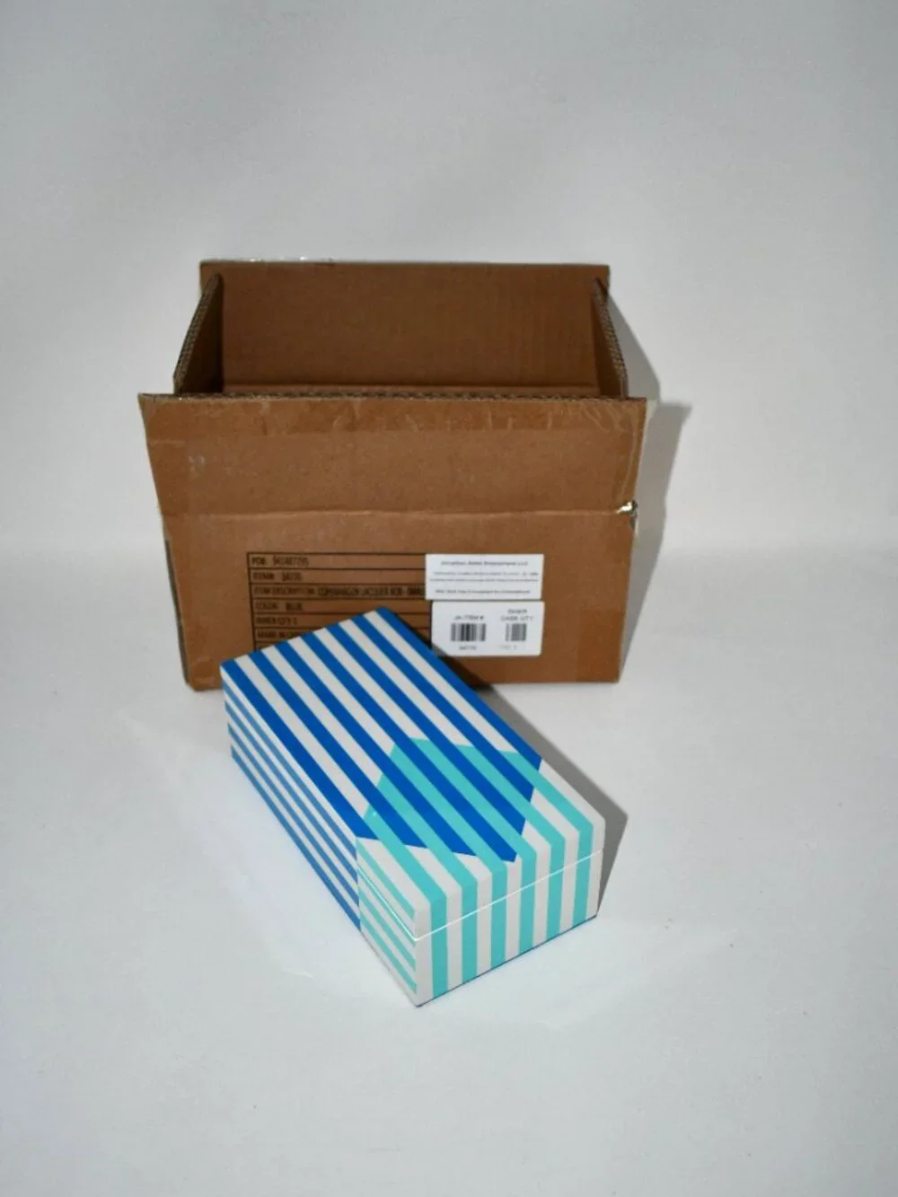 Jonathan Adler Copenhagen SMALL Lacquer Box# 34770 NIB